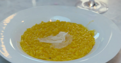 Giovanni and Luca’s creamy risotto with saffron on The hairy Bikers Comfort Food