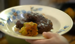 Rachel Khoo Boeuf Bourguignon WIth crispy lightly Baguette Dumplings and Mushrooms on The Little ...