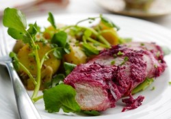 Simon Rimmer’s Beetroot Chicken, Potato and Mustard Salad on Sunday Brunch