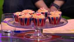 Cupcakes decorated by the Duchess of Cornwall and Jamie Oliver on The One Show