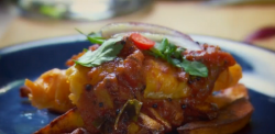 Nisha Katona Goan Fish and Chips on The Secret Chef