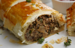 Simon Rimmer Truffle Mushroom and Cranberry Sausage Rolls on Sunday Brunch