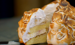 Michel Roux peanut butter and jelly baked Alaska on Hidden Restaurants