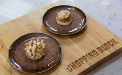 John Whaite’s Baked Alaska with shortbread biscuit dessert on Chopping Block