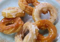 John Whaite apple cider crullers on Chopping Block