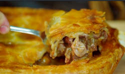 Goat meat pie on Hidden Restaurants with Michel Roux Jr