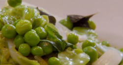 Nigel Slater  extraordinary way with lettuce, broad beans and green peas on Saturday Kitchen