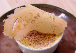 John Whaite’s mango and white chocolate brulee mousse on Chopping Block