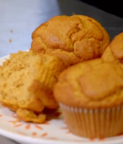 Janice Levine’s gluten free pumpkin muffins on Paul Hollywood City Bakes