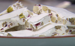 John Whaite’s nougat with nuts on Chopping Block