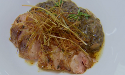 Rosemary Shrager’s pheasant with lentils on Chopping Block