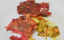 Nigel Slater beetroot and potato fritters recipe on Saturday Kitchen