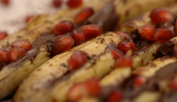 Matt Tebbutt’s Indian banana and pomegranate dessert on Save Money: Good Food