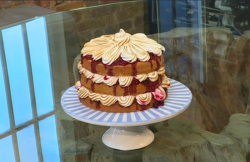 Mich Turner’s fat free and dairy free cake with Italian meringue on Saturday kitchen