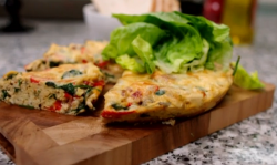 Matt Tebbutt’s cheese and chorizo frittata recipe on Save Money: Good Food