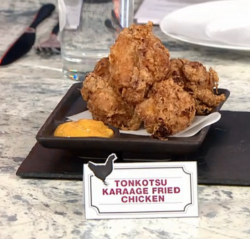 Japanese karaage fried chicken on Sunday Brunch