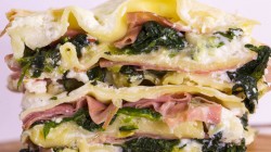 Rachael Ray’s Lasagna with Spinach, Spring Onions and Mortadella recipe on the Rachael Ray ...