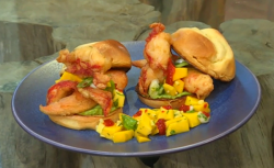 Matt Tebbutt’s mango and lobster with avocado rolls on Saturday Kitchen