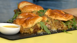 Simon Rimmer’s Maxwell Street pork chop Sandwich on Sunday Brunch