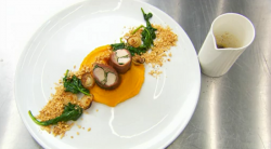 Giovanna’s  roast rabbit dish on MasterChef 2017 UK