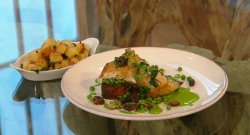 Ben Tish roast chicken with sourdough bread on Saturday Kitchen