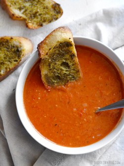 ROASTED RED PEPPER AND TOMATO SOUP