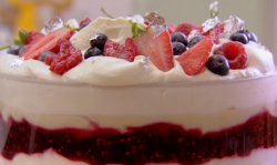 John Whaite’s  sherry trifle on Chopping Block