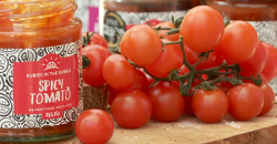 Jennie’s spicy tomato chutney made from food waste on Saturday Kitchen