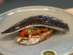 Paul Ainsworth’s barbecue mackerel on toast on Yes Chef