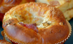 Chad Robertson’s brioche bun with a soft egg yolk center on Paul Hollywood City Bakes in S ...