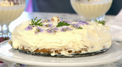 Clodagh McKenna’s sweet geranium cheesecake on Sunday Brunch