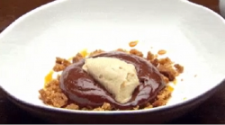 Eloise’s chocolate and Peanut Butter dessert on Masterchef Australia
