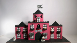 Eloise’s dog hotel cake on Extreme Cake Makers