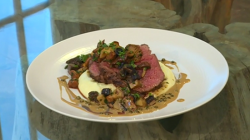 Matt’s fillet steak with mushrooms, peppercorn and Madeira  sauce on Saturday Kitchen