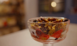 Simon Rimmer’s granola fruit crumble on  Eat the Week with Iceland