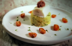 Wendy’s halibut and olive tapenade dish on Yes Chef