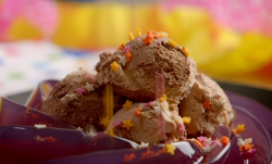 Matt Tebbutt’s jelly and ice cream for a party food on Save Money: Good Food