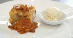 Brodie’s cardamon and saffron bread and butter pudding on Masterchef 2017 UK