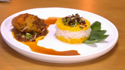 Iranian chicken with jam dish on Yes Chef