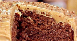 Suzy Pelta winning chocolate cake with peanut butter frosting recipe on Lorraine