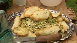 Sally Granger’s Roman salad with sourdough bread on Hairy Bikers’ Best of British