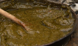 Sally Granger Roman sauce with roasted pine kernels and fish sauce on the Hairy Bikers’ Be ...