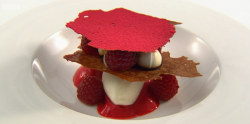 Tom’s From The Hedgerows dessert on the Great British Menu