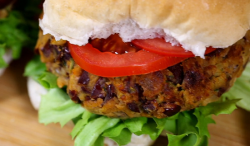 Matt Tebbutt veggie burgers with kidney beans on Save Money: Good Food