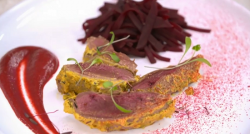 Atul Kochhar’s pickled pigeon dish on Yes Chef