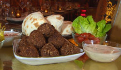 Tony’s chickpea falafels on Food and Drink