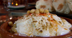 Tony’s chickpeas with tahini and yogurt on Food and Drink