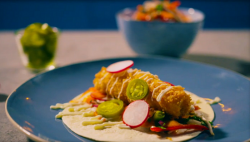 Simon Rimmer’s crispy fish tacos with coleslaw on Eat the Week with Iceland