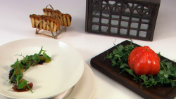 Phil’s Green House starter dish on the Great British Menu