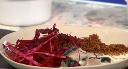 Guy and Celia’s pickled mackerel, mooli and beetroot salad on Sunday Brunch